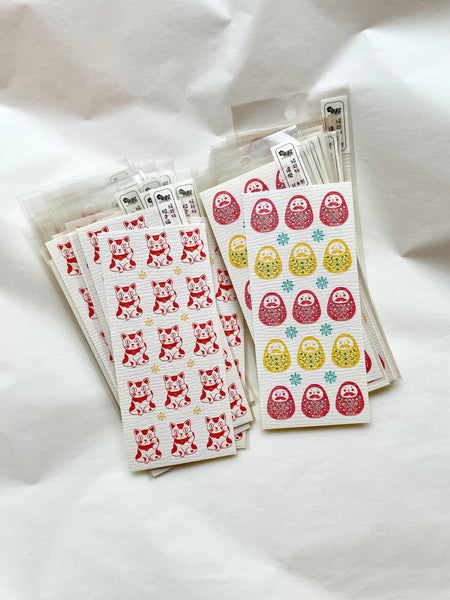 Special Paper Daruma Sticker