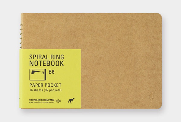 TRC SPIRAL RING NOTEBOOK (B6) Paper Pocket