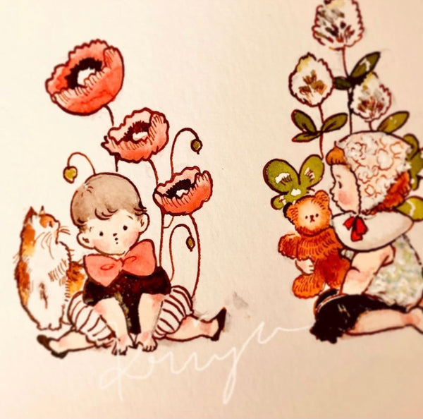 KRIMGEN’s Rubber Stamp - Poppy Flower