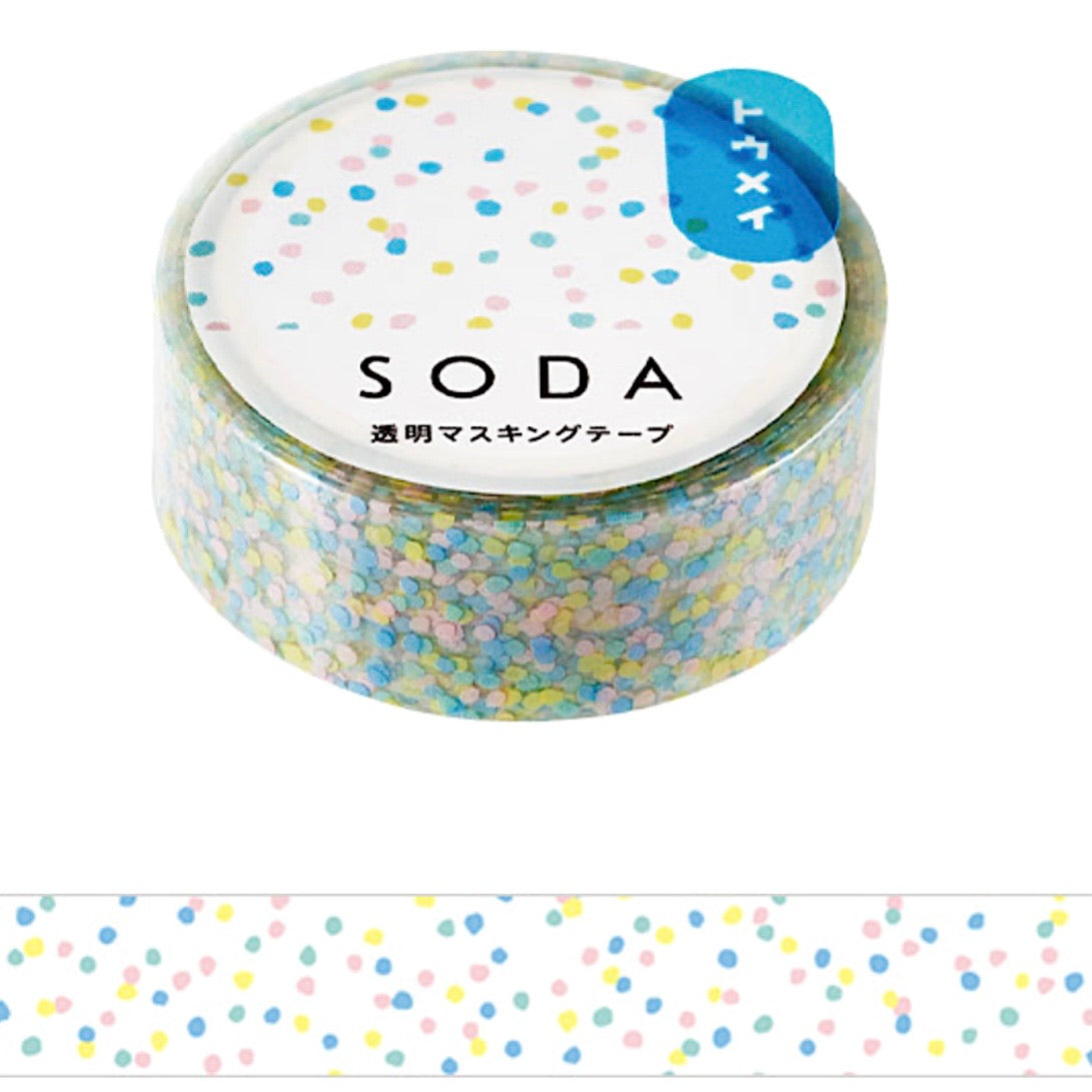 SODA Clear Tape - Cubic Rice Crackers