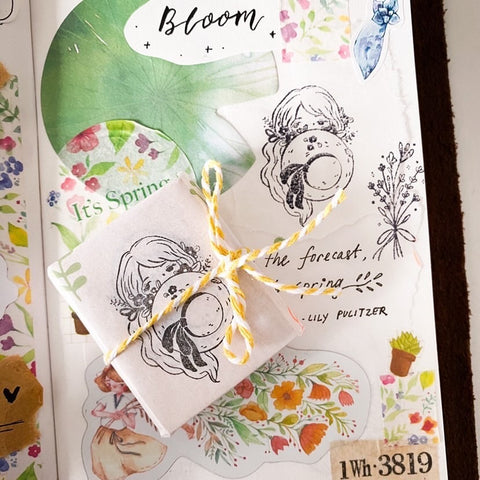 Shō Rubber Stamp / Flower Hat