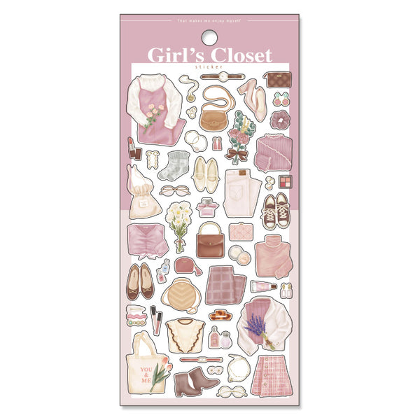 Mind Wave Girl’s Closet Sticker - Pink