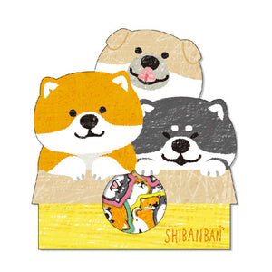 Mind Wave Character Sticker - Shiba Puppy Muchicoro BANBAN