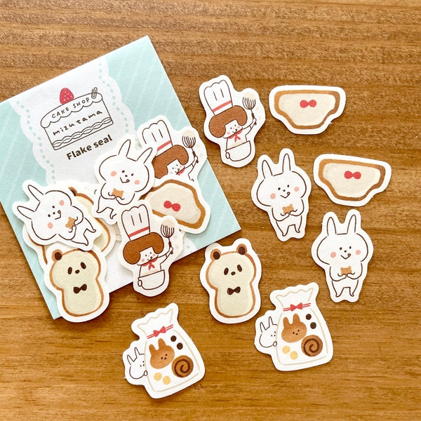 Mizutama Cake Shop Sticker Flake - Cookies