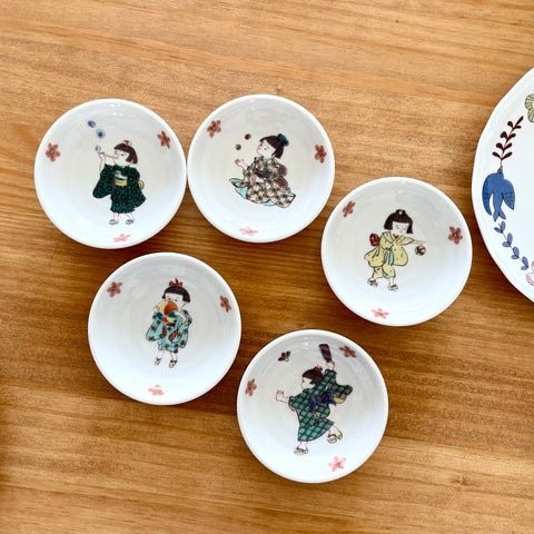 KUTANI Yaki Warabe (Child) Plate Set
