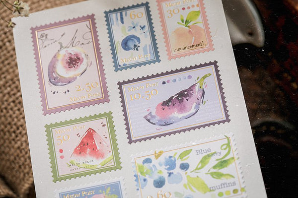 Homemade Fruits-salad Cards & Stamps Sticker