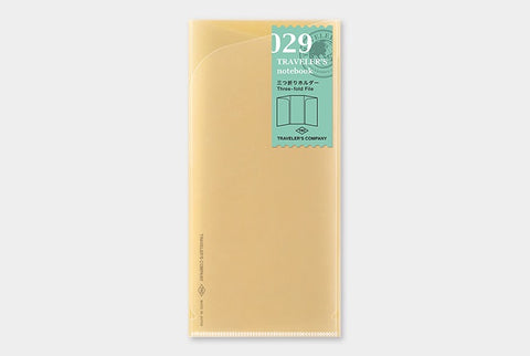 TRAVELER’S notebook Regular 029 (Three-fold File)