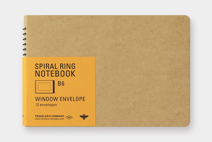 TRC SPIRAL RING NOTEBOOK (B6) Window Envelope