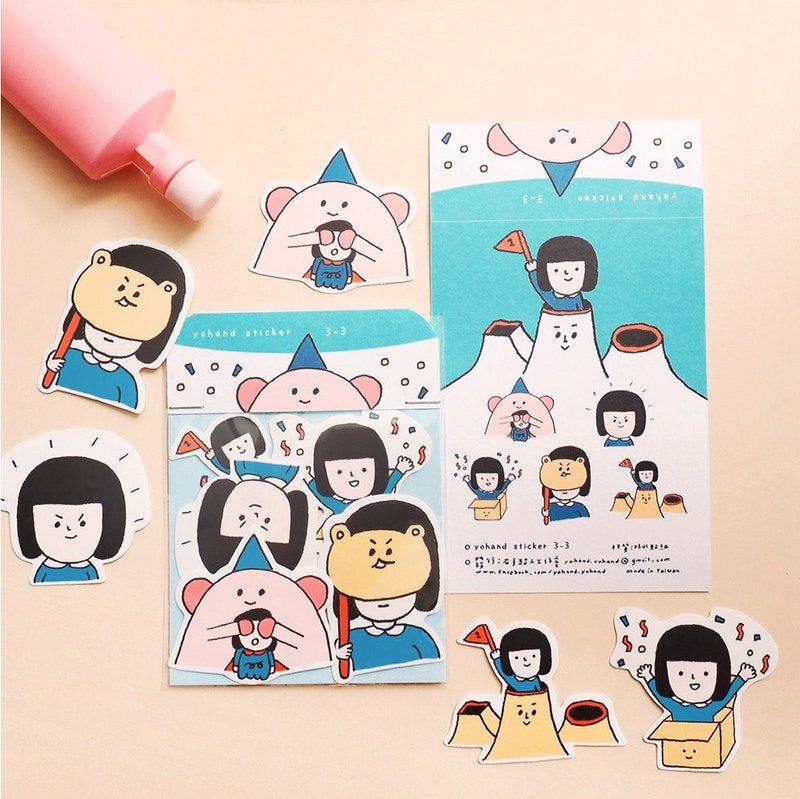 Yohand Hide & Seek Waterproof Stickers 3-03