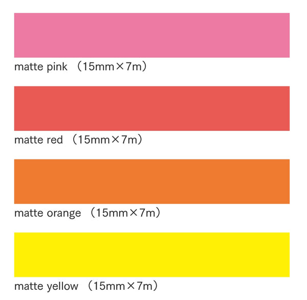 MT Masking Tape - Matte Yellow (MT01 P512Z)