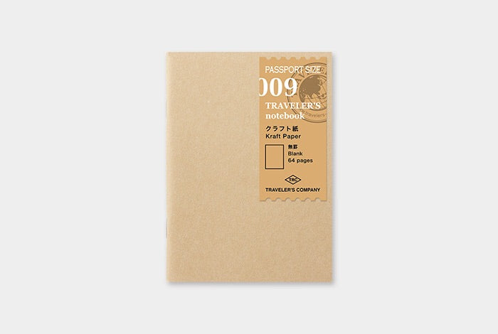 TRAVELER’S notebook Passport 009 (Kraft Paper)