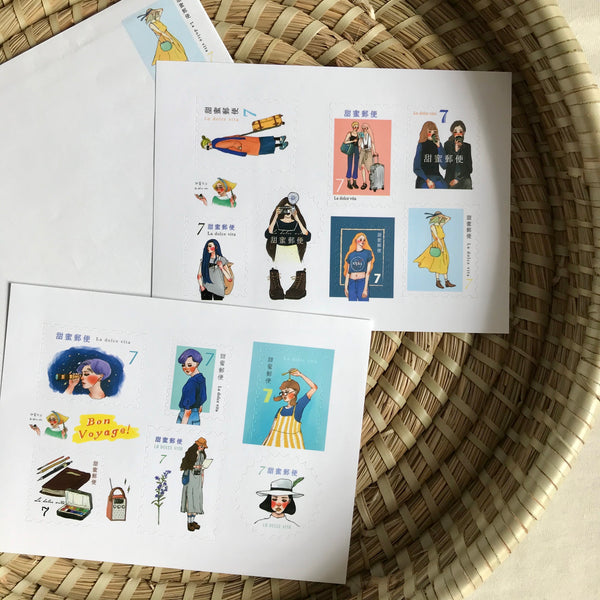 La Dolce Vita Stamp Stickers - Looking for Aurora