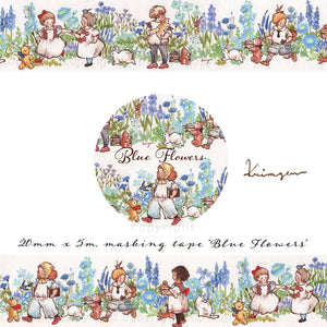 KRIMGEN’s Washi Tape - Blue Flowers