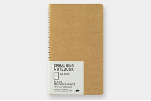 TRC SPIRAL RING NOTEBOOK (A5 Slim) Blank MD Paper White