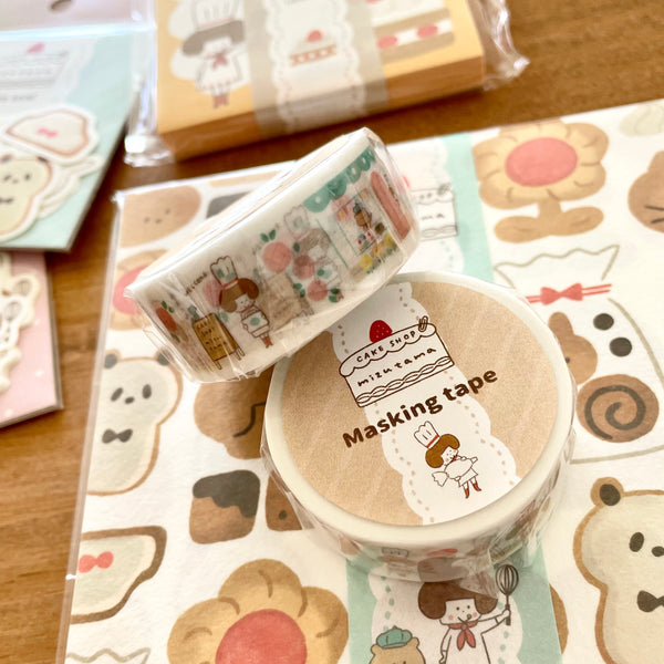 Mizutama Cake Shop Washi Tape - Baker