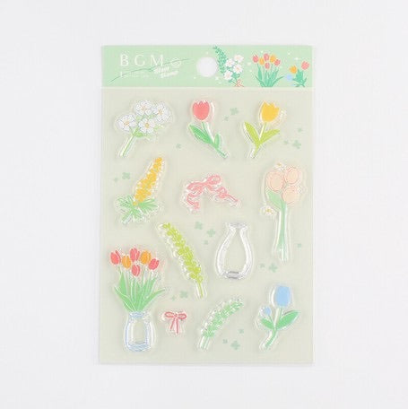 BGM Clear Stamp - Flowers