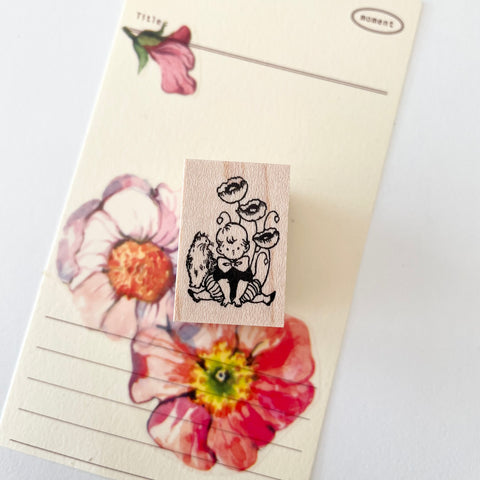 KRIMGEN’s Rubber Stamp - Poppy Flower