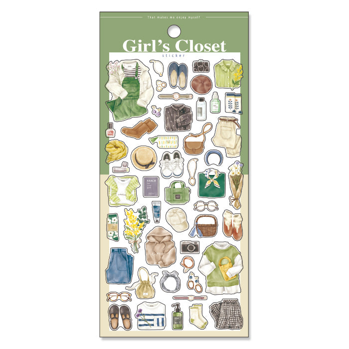 Mind Wave Girl’s Closet Sticker - Khaki