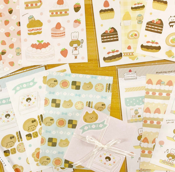 Mizutama 100pcs Memo Pad Cake Shop - Cakes