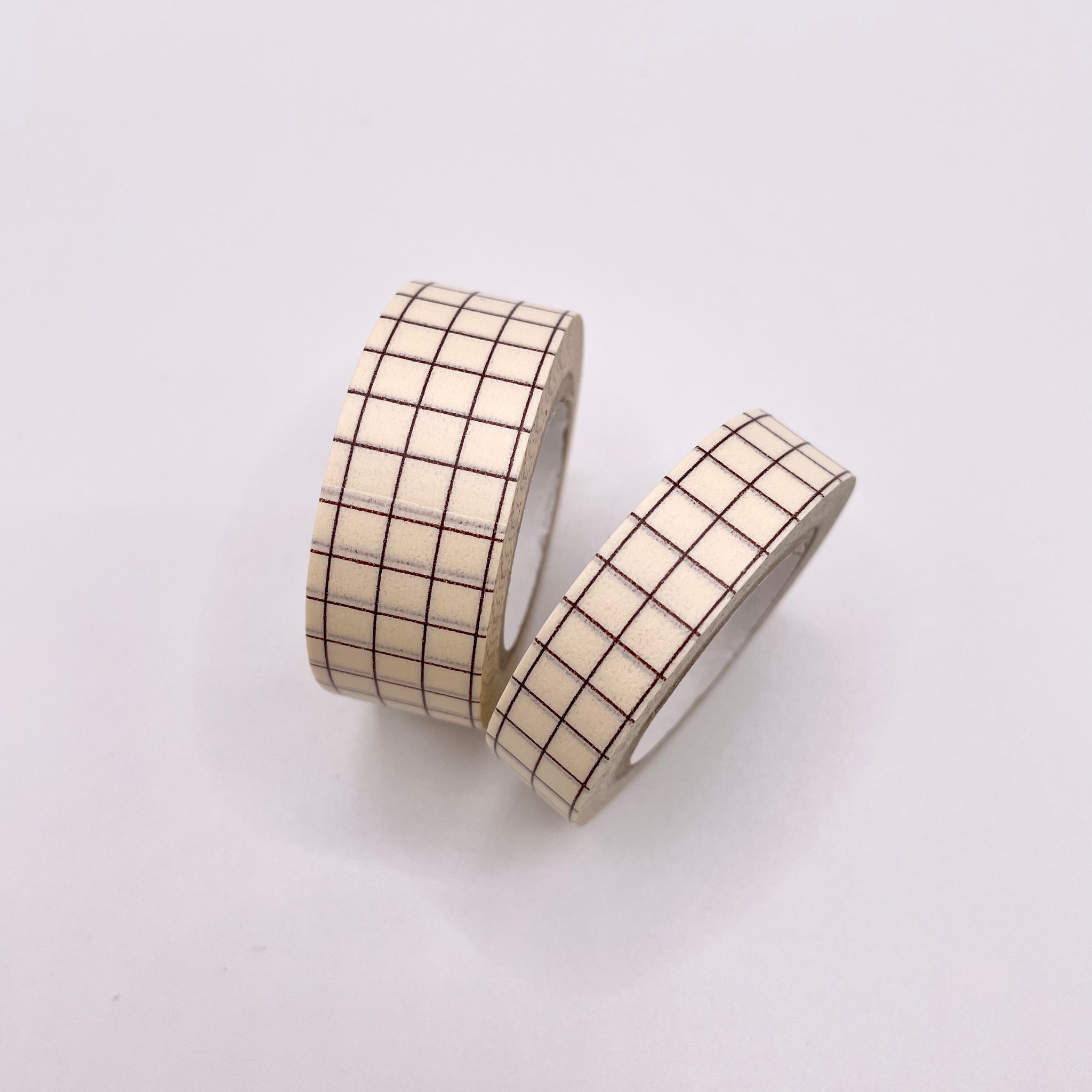 Classiky Beige Brown Grid Washi Tape