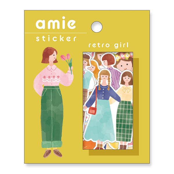 Mind Wave Girl Sticker 40PCS - Retro Girl