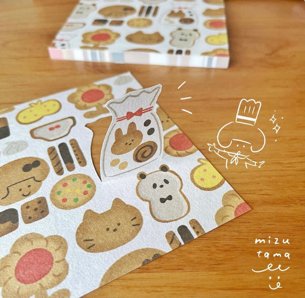 Mizutama Origami Memo Pad Cake Shop - Flatlay