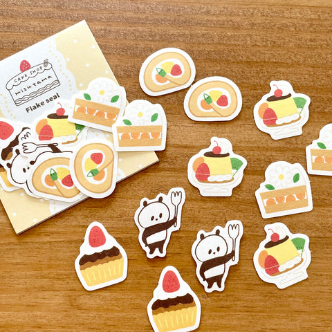 Mizutama Cake Shop Sticker Flake - Panda