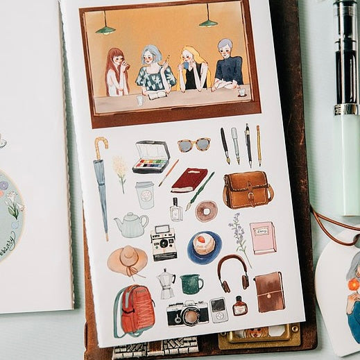 La Dolce Vita “Retro Café” Threaded Notebook